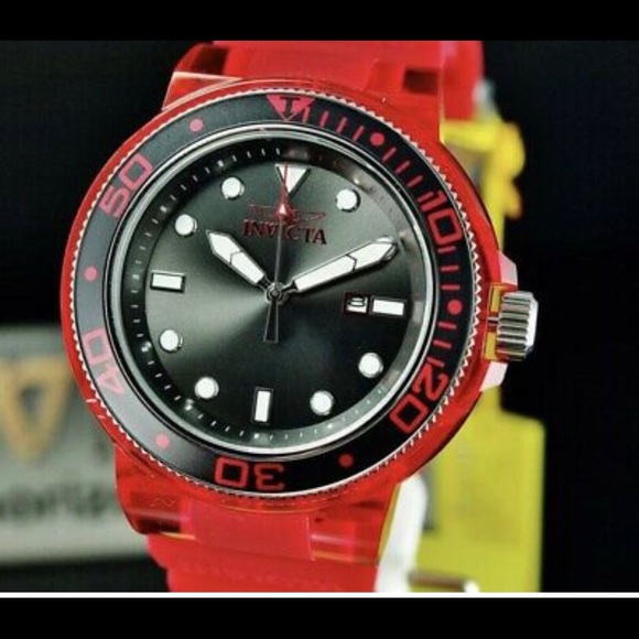 Invicta GRAND PRO DIVER Black Dial Burgundy Tone